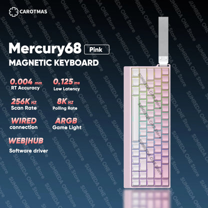 IROK Carotmas Mercury68 Max mars68 pro Mercury 68 teclado mecánico magnético gaming Rapid Trigge 0.001 8K con cable para gamers