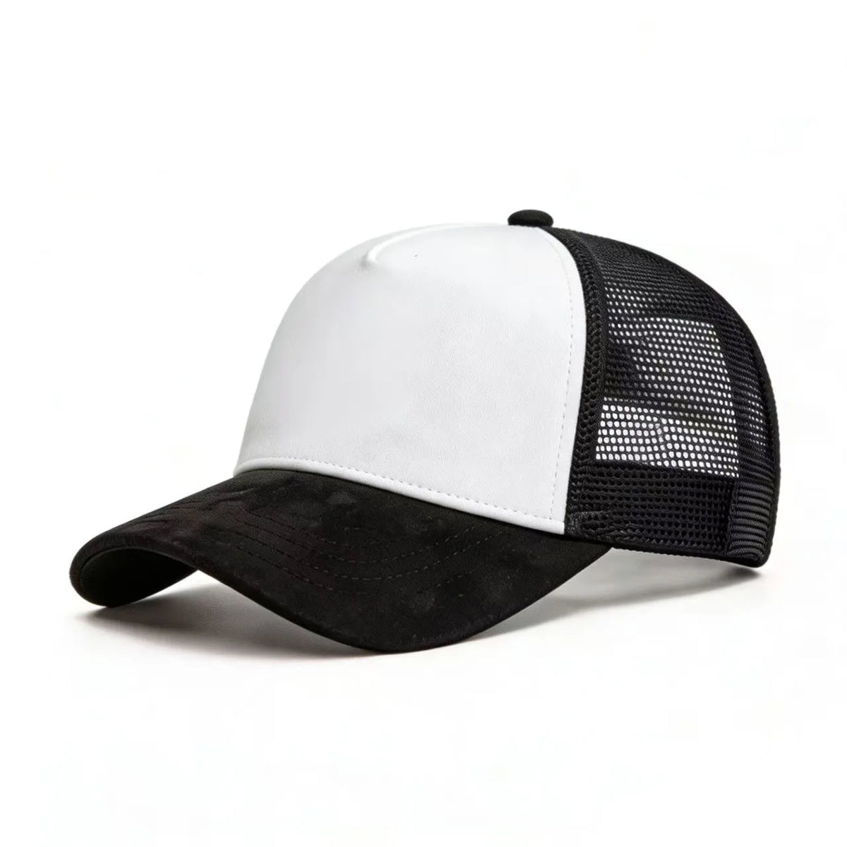Summer Mesh Baseball Cap Women Men Solid Suede Cap Patch Snapback Hat Casual Breathable Unisex Street Hip Hop Trucker Caps