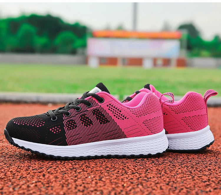 Damen-Flache Schuhe, Schnürschuhe, Freizeitsneaker, Damenschuhe, weiche Zapatos Mujer, große Größen