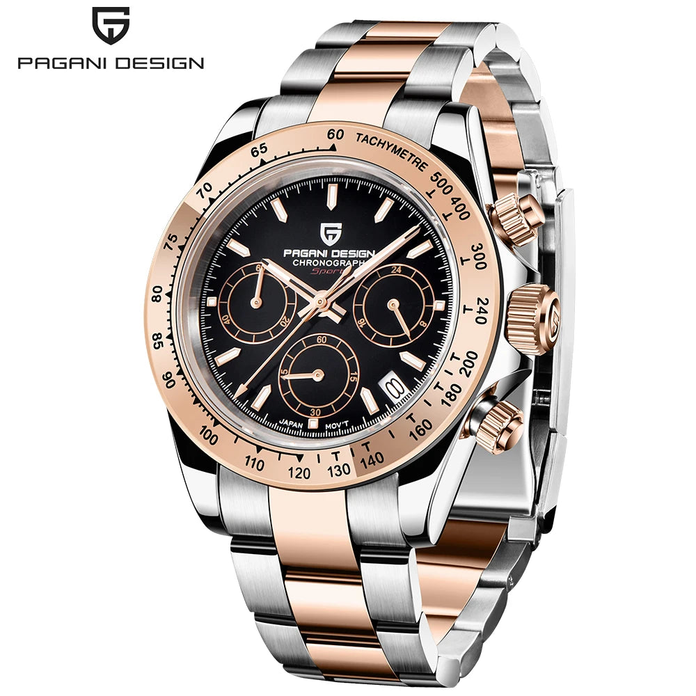 Gold 1644 PAGANI DESIGN 2026 New Men's Watches Top Brand Luxury Mens Quartz Wrist Watch Men Watch Men Chronograph Waterproof