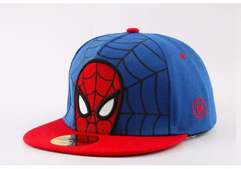 *2026 Anime Cartoon Spiderman Hats for Kids Toddler Baby Baseball Cap Spring Summer Children's Snapback Hip Hop Adjustable Caps