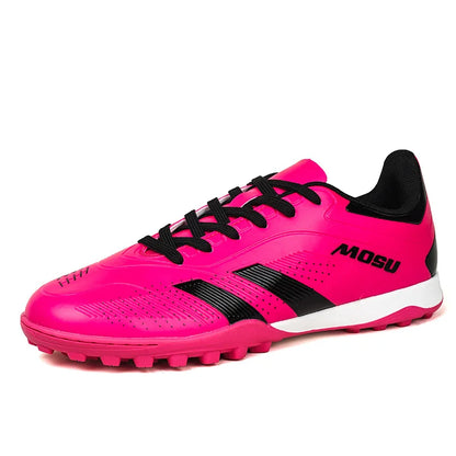 Nuevas zapatillas de fútbol para hombre y mujer, calzado deportivo para interior y exterior con tacos largos y tacos fragmentados para entrenamiento de fútbol en césped sintético