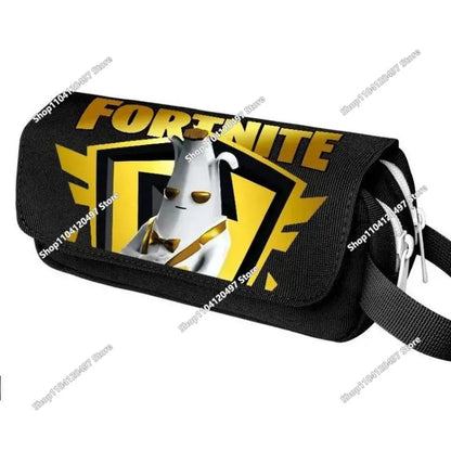 Голям ученически несесер Fortnited с голям капацитет, калъф за моливи, детска играчка, чанта за химикалки, ученически пособия, несесер за канцеларски материали, геймърски подаръци за момчета