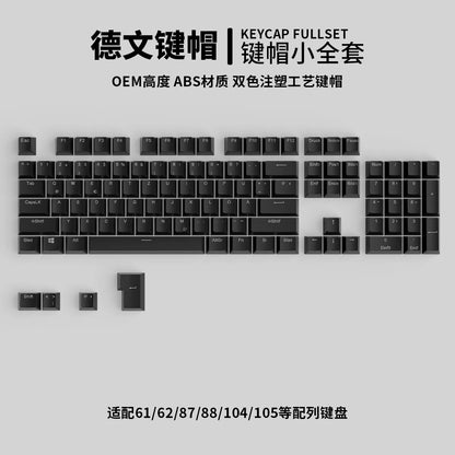 104 teclas retroiluminadas coreanas, francesas, rusas, españolas y alemanas para teclado mecánico con interruptores MX, perfil OEM, teclas ABS DIY