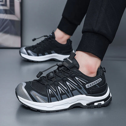 Chaussures de sport pour hommes, été, antidérapantes, semelle épaisse et souple, rebondissantes, pour la randonnée en extérieur, nouvelle collection 2026, chaussures décontractées confortables en maille pour hommes
