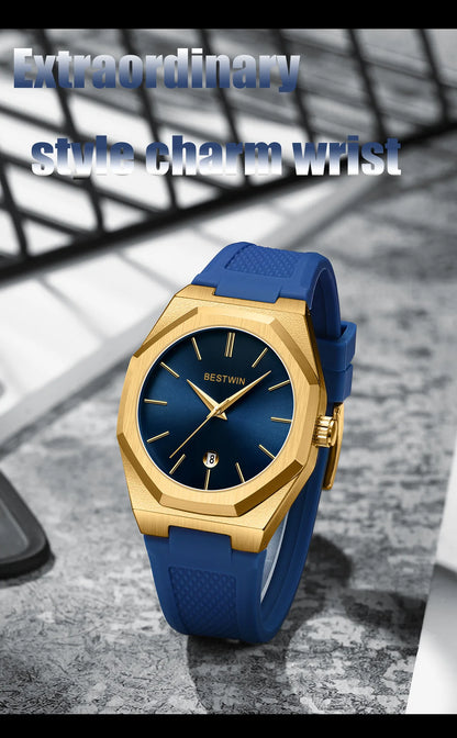 Luxury Quartz Wristwatch Silicone Strap reloj hombre Sport Watch for Man Fashion Date Original Waterproof Clock
