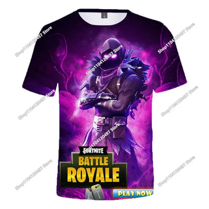 Christmas Fortnite 3d T-shirt Tees Battle Royale Streetwear Kids Victory Game Men and Women Harajuku T Shirt Teen Clothes
