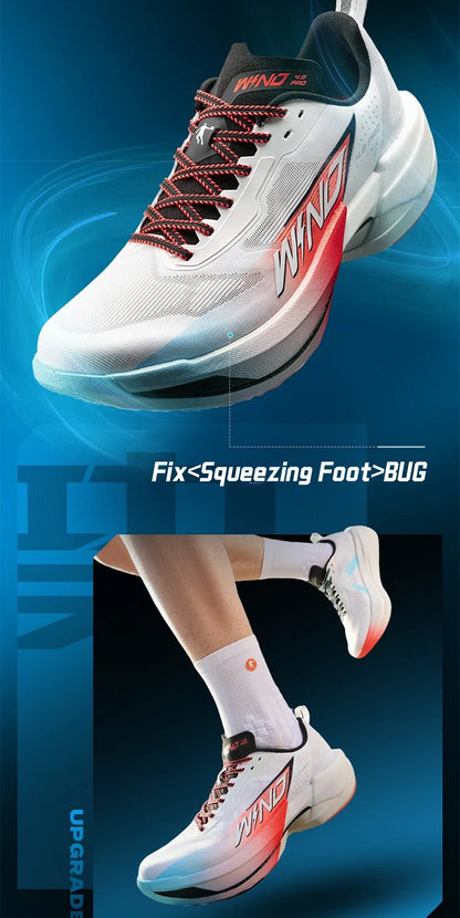 QIAODAN WIND 4PRO Carbon Plate Marathon Shoes Men Professional Racing Sneakers 2026 Breathable Running Sports Shoes QDB023262291