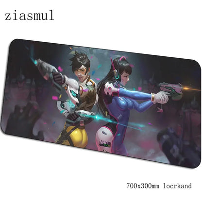 Tapete de rato gamer D.Va 70x30cm XL, tapete gaming para PC e notebook, tapete de secretária bonito, presentes de Natal para gamers, tapete para jogos e gamepad