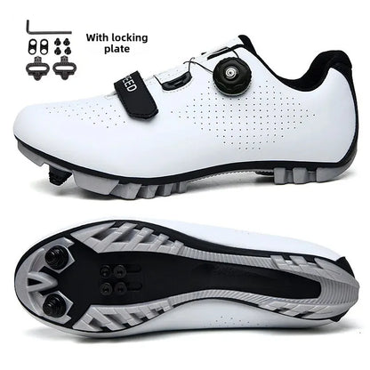 Unisex Road And Mountain Bike Lock Shoes Outdoor Pedal Assisted Bicycle Riding Shoes Cross-Border New Model Sports Entertainment