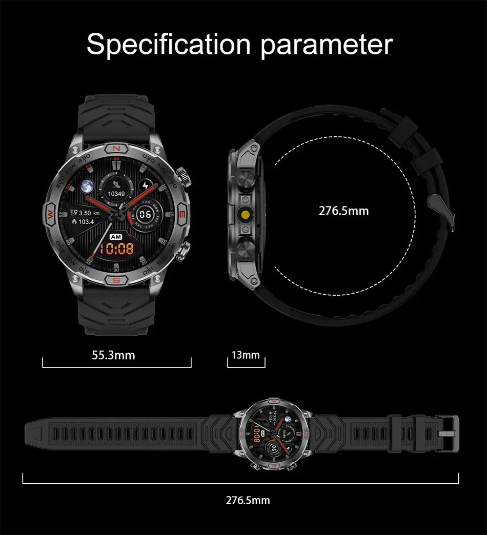 Men Fashion Outdoor Sport GPS Smart Watch Men AMOLED HD Screen Heart rate Waterproof Sport Smartwatch Man Smart Bracelet clock
