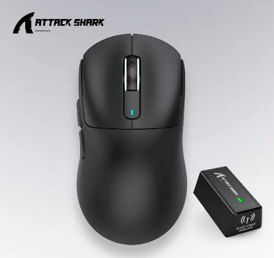 ATTACK SHARK X3 hárommódos egér 1K Hz, X3Pro Bluetooth vezeték nélküli egér 4K Hz, könnyű kivitel, PAW3395, 650IPS mobil sebesség
