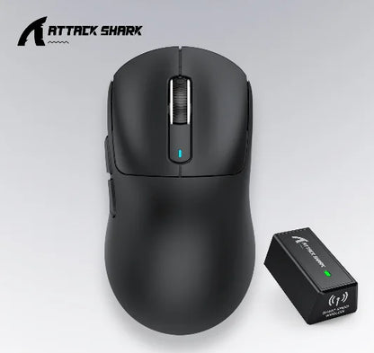 ATTACK SHARK X3 hárommódos egér 1K Hz, X3Pro Bluetooth vezeték nélküli egér 4K Hz, könnyű kivitel, PAW3395, 650IPS mobil sebesség