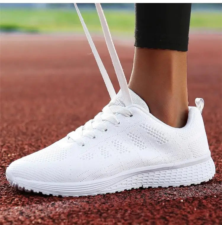 Damen-Flache Schuhe, Schnürschuhe, Freizeitsneaker, Damenschuhe, weiche Zapatos Mujer, große Größen