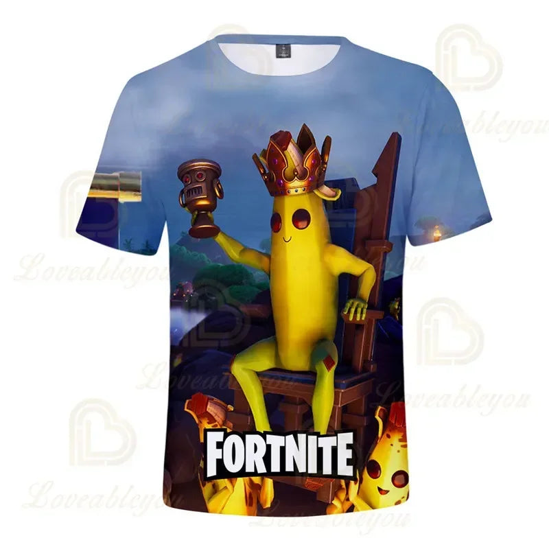 Red Jade Fortnite Anime Battle Royale 3D T-Shirt for Men Women Kids - Pelly T-Shirt Birthday Gift for Girls And Boys
