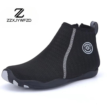 Zapatillas deportivas de exterior para senderismo y vadeo, unisex, para natación, calzado acuático de caña alta barefoot, zapatos aqua para playa, fitness, buceo y surf
