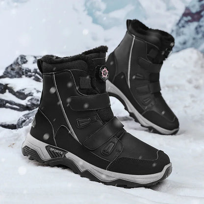 Bottes de neige imperméables pour hommes, chaussures d'extérieur d'hiver, semelle intermédiaire chaude avec antidérapantes, résistantes à l'abrasion, 2025