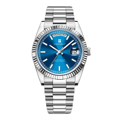 Luxury Corgeut 36MM Men Watch ST1644 Automatic Mechanical Wristwatch Sapphire Relogio Masculino 10BAR Day Swim dress Watches