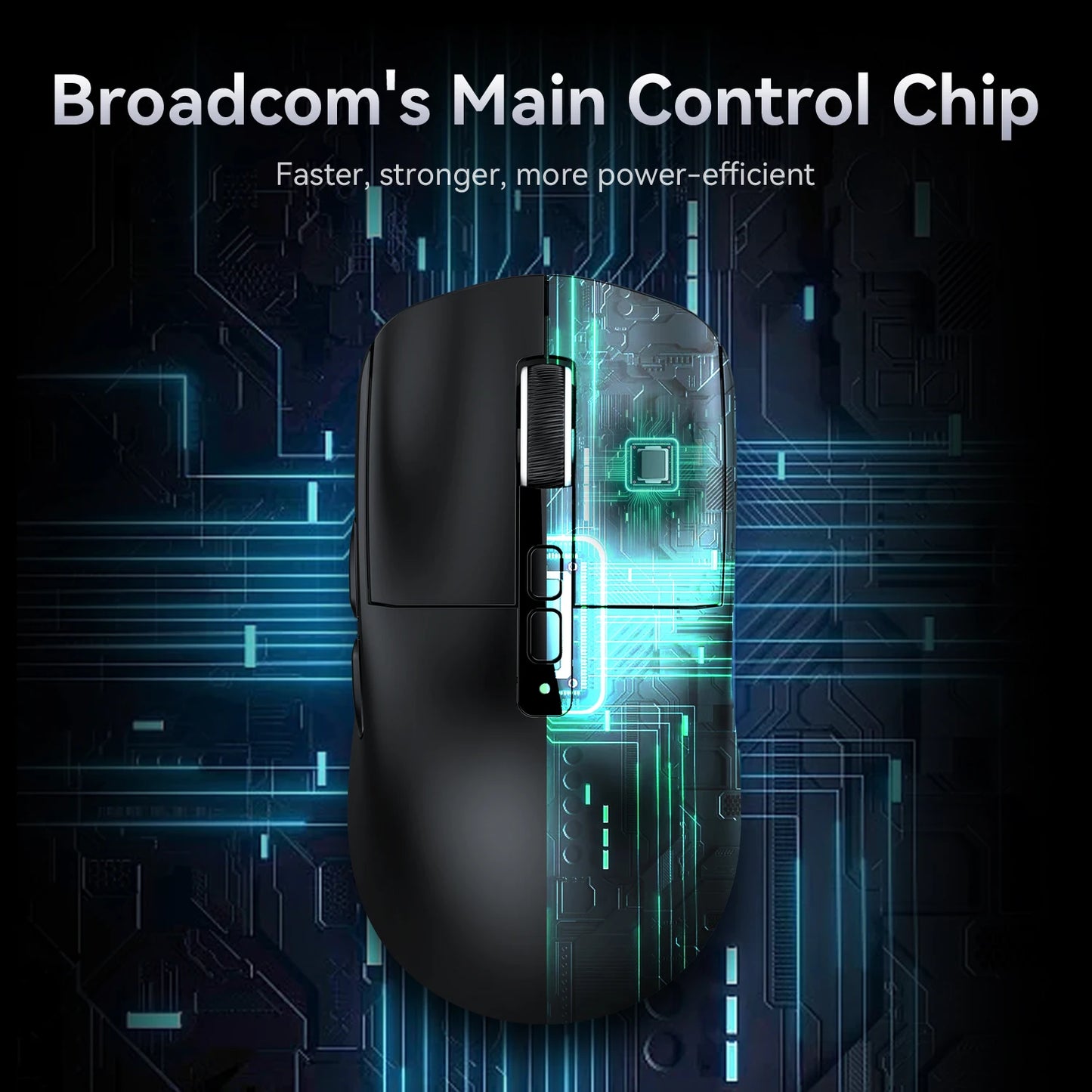 ATTACK SHARK X6 Tri-mode Gaming Mouse with Magnetic Charging Dock, PixArt PAW3395 Sensor, 26K DPI, 49g Ultralight, for PC/Mac
