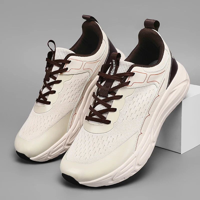Wide Toe Box Sneakers Platform Soles Fashion Casual Sports Shoes Men Running Walking