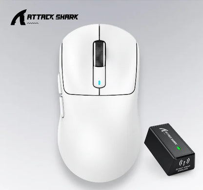 ATTACK SHARK X3 hárommódos egér 1K Hz, X3Pro Bluetooth vezeték nélküli egér 4K Hz, könnyű kivitel, PAW3395, 650IPS mobil sebesség