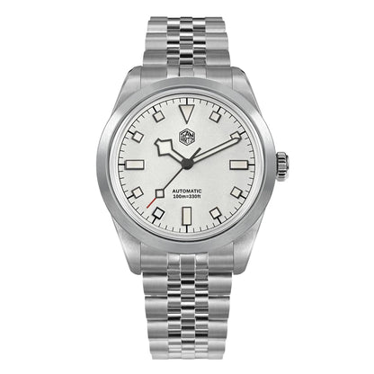 San Martin 38mm Men's Sport Watch Fashion Luxury Explore Climbing Automatic Mechanical Sapphire Waterproof 5 Links Bracelet BGW-9