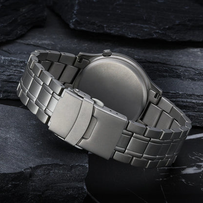 BERNY Full Titanium Watches for Men Super Luminous Sapphire Sports Field Quartz Men's Watch VH31 Wristwatch 5ATM Easy Read