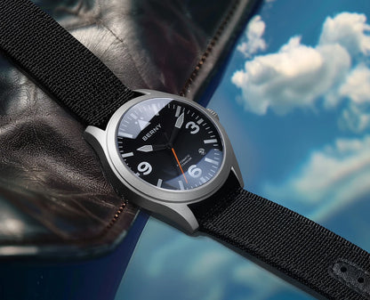 BERNY Full Titanium Automatic Watch for Men Sapphire AR Coated 10Bar Supper Luminous Men Wristwatch Sports Aviation Men Watches