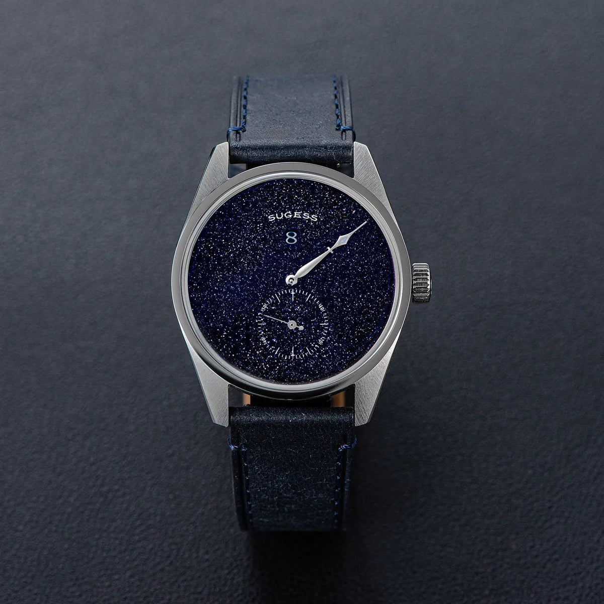 Sugess Mens Watch Automatic ST1721 Movement Aventurine Mechanical Wristwatches Hardlex Glass Fashion Simple Business Clock S451