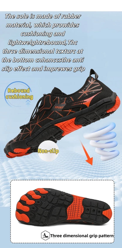 Barefoot-schoenen, sneldrogende, antislip, lichtgewicht wandelschoenen voor heren voor buitengebruik, geschikt voor het strand, wandelen, fitness, sportschoenen 36-4