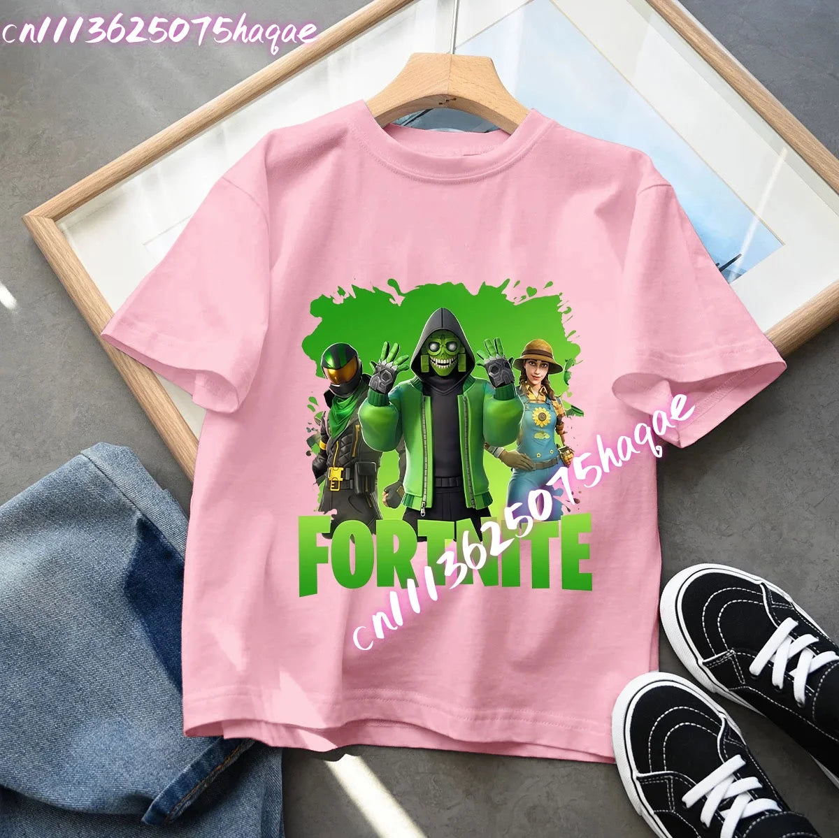 Fortnites Series Summer Child Clothing Hot Game Boys Girls T-Shirt Cartoon Print Kids Short Sleeve Tops Funny Birthday Gifts