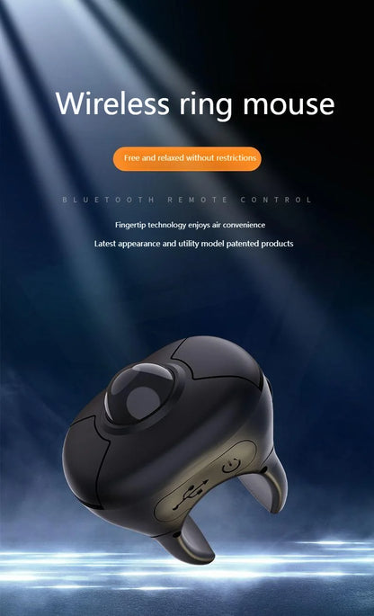 Nova prstanska miška s sledilno kroglico 2.4G+Bluetooth, brezžična miška za daljinsko upravljanje, za kratke videoposnetke/PPT predstavitve/govore/zaslone v vozilu