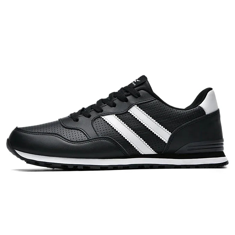 Autumn Sports Shoes Men's Flat Running White Durable Classic Casual Shoes Low Cut Trendy  Fashionable Hiking and Walking Shoes