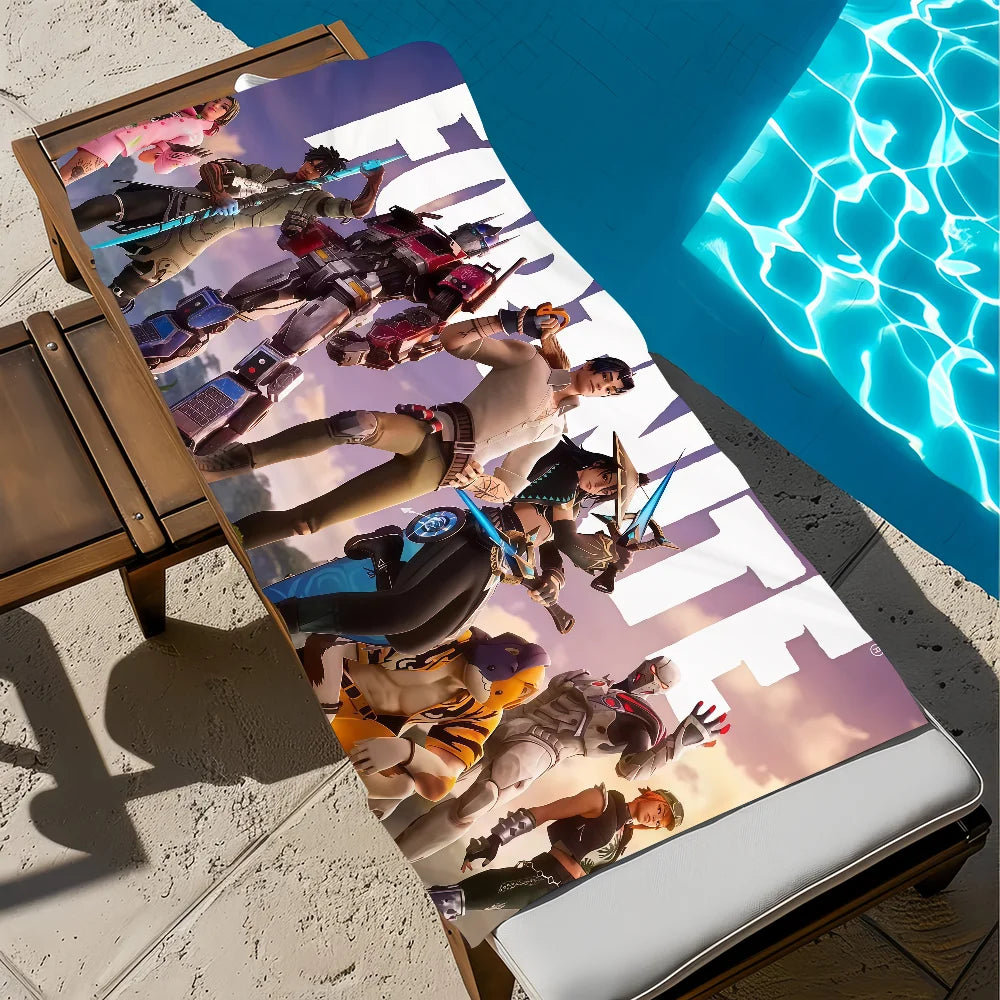 Towel Beach Bath Quick-Drying Lightweight Portable F-FORTNITES-ES Sauna Camping Swim Game Pool Travel