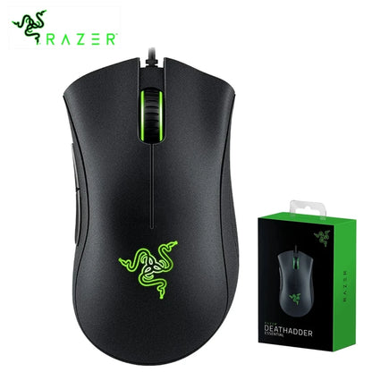 Originalni Razer DeathAdder Essential žičani gaming miš, 6400DPI optički senzor, 5 neovisnih tipki za prijenosno računalo i gaming PC
