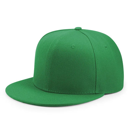 Partihandel 40 färger Justerbara platta snapback-kepsar med skärm Dam Mode Polyester Enfärgad basebollkeps Herr Hiphop Blank sportkeps