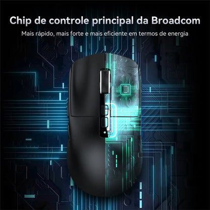 Atack Shark X3 PAW3395 Mouse Lightweight Wireless Gaming Mouse, Tri-Mode Mouse, 26K DPI PAW3395, PC/Laptop/Win/Mac