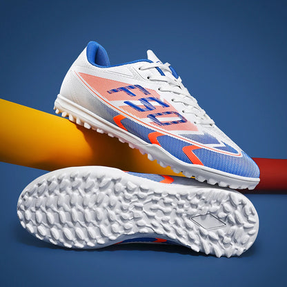 Adult TF football shoes are breathable, mesh, durable, flexible, casual, outdoor, stable, and professional football shoes