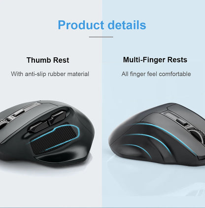 E-YOOSO X-31 USB 2.4G Wireless Gaming Large Mouse for Big Hands PAW3212 4800 DPI 5 buttons for gamer Mice computer laptop PC