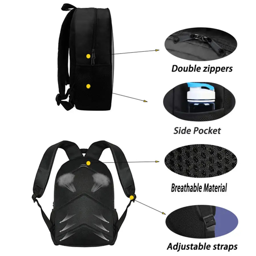 FORTNITE 3-Piece Lightweight Backpack Set with Front Pocket, Crossbody Bag & Pencil Case for Ages 5-9 Boys and Girls, Includes Free 3D Printed Keychain