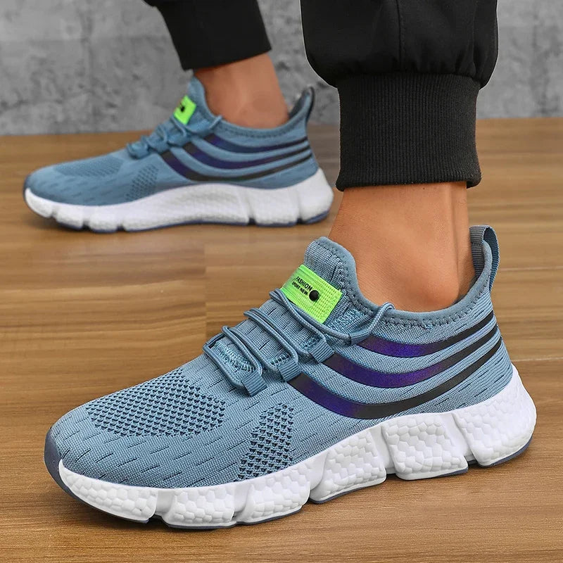 Chaussures de dehors Décontractées pour Homme, Baskets Légères et Respirantes, Plates, Anti-Allure, Course en Plein Air, Marche, Tennis, d'Athlétisme, Jogging