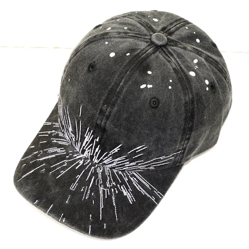 Kpop "What Is Your Love Song" Same Knitted Embroidery Caps,Tour Concert Cap Outdoor Retro Washed Baseball Caps for Women Men