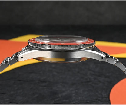 San Martin 39.5mm Limited Edition Full Lume Dial Automatic Mens Watch NH34 GMT 6H Date 10Bar Luxury Kol Saati SN0116W