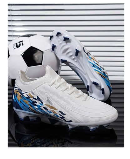 Casual Comfortable Men Sports Shoes Soccer Shoes Men Anti-slip Outdoor Grass Training Breathable Lace-up Football Boots