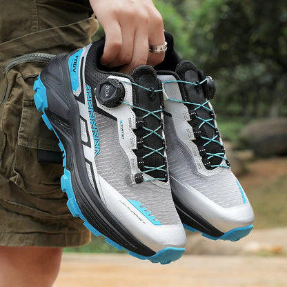 Mens Running Shoes Outdoor Mesh Breathe Mountain Off Road Climbing Shoes Wear Resistant Cosy Fashion Sneakers for Men