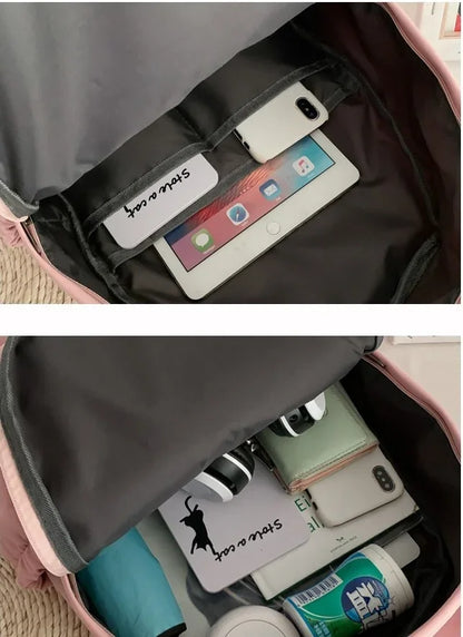 Neuer Fortnite-Cartoon-Rucksack für Jungen und Mädchen, lässige Schultasche mit großem Fassungsvermögen, Studententasche mit Hasenohren, Reiserucksack, Schreibwaren-Geschenk