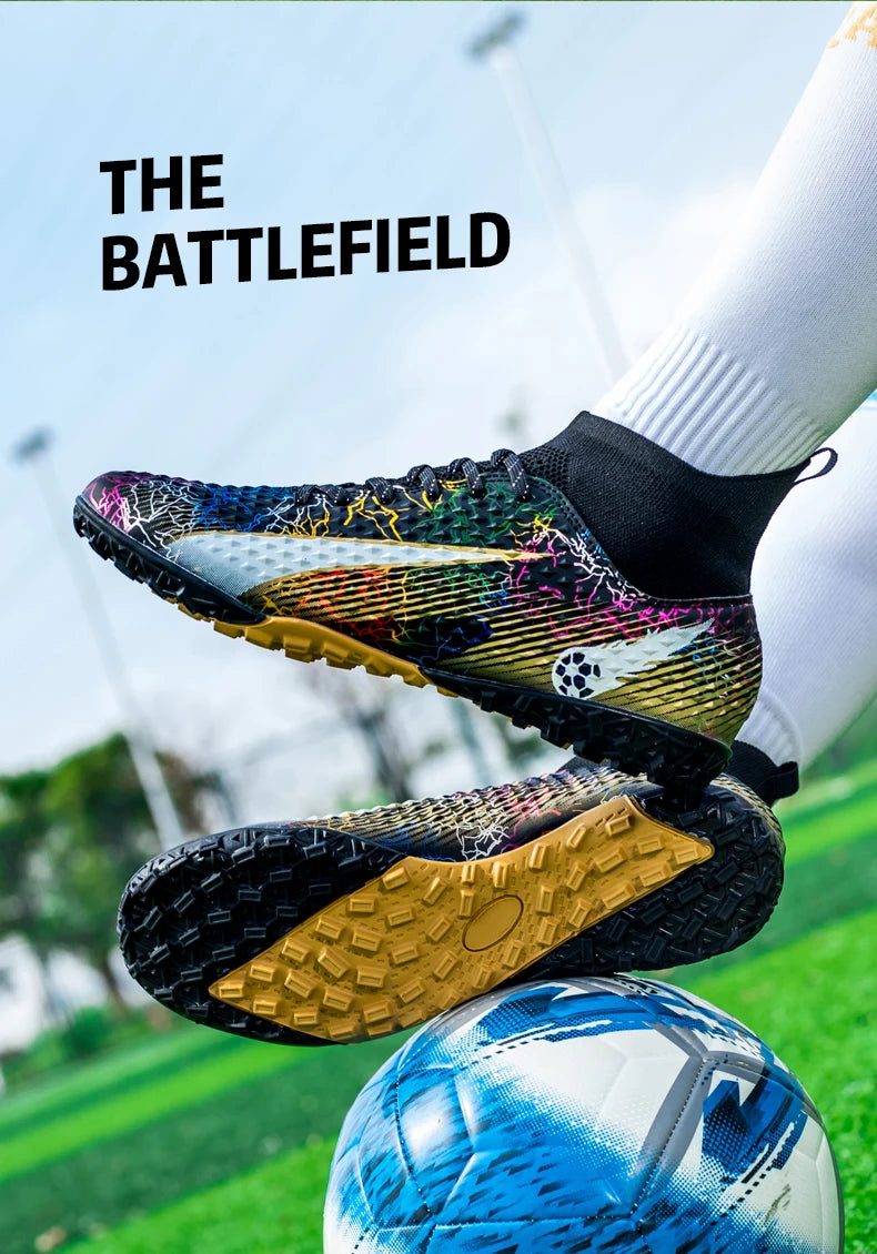 Men's Soccer Shoes Kids Football Boots Women Professional Soccer Cleats Antiskid Chaussure TF/FG Outdoor Athletic Football Shoes
