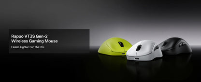 Mouse gaming wireless Rapoo VT3S /VT3S MAX GEN-2, rată de polling wireless True 8K, ultra-ușor, 49g, autonomie a bateriei de până la 750Hr
