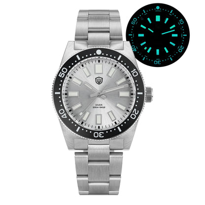 Watchdives Wd1965 V2 Fashion Quartz Wristwatches Vh31 Sapphire Man Watches Luxury Stainless Steel 200M Waterproof Diver Watch