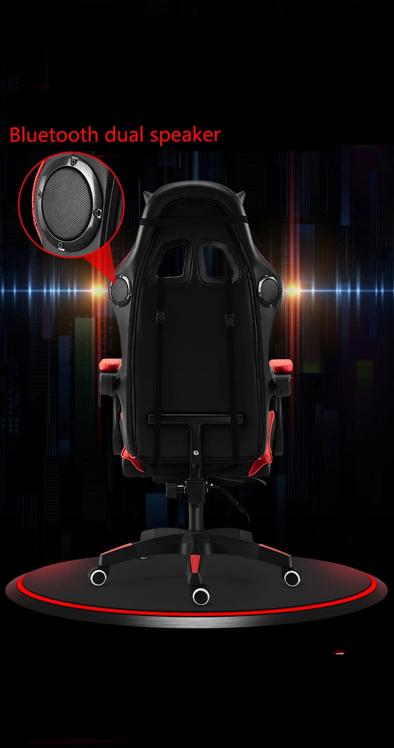 2025 New Computer Chair Green Gaming Chair PU Leather Office Swivel Chair Lift Bedroom Furniture Fashion Sillas Gamer Chair